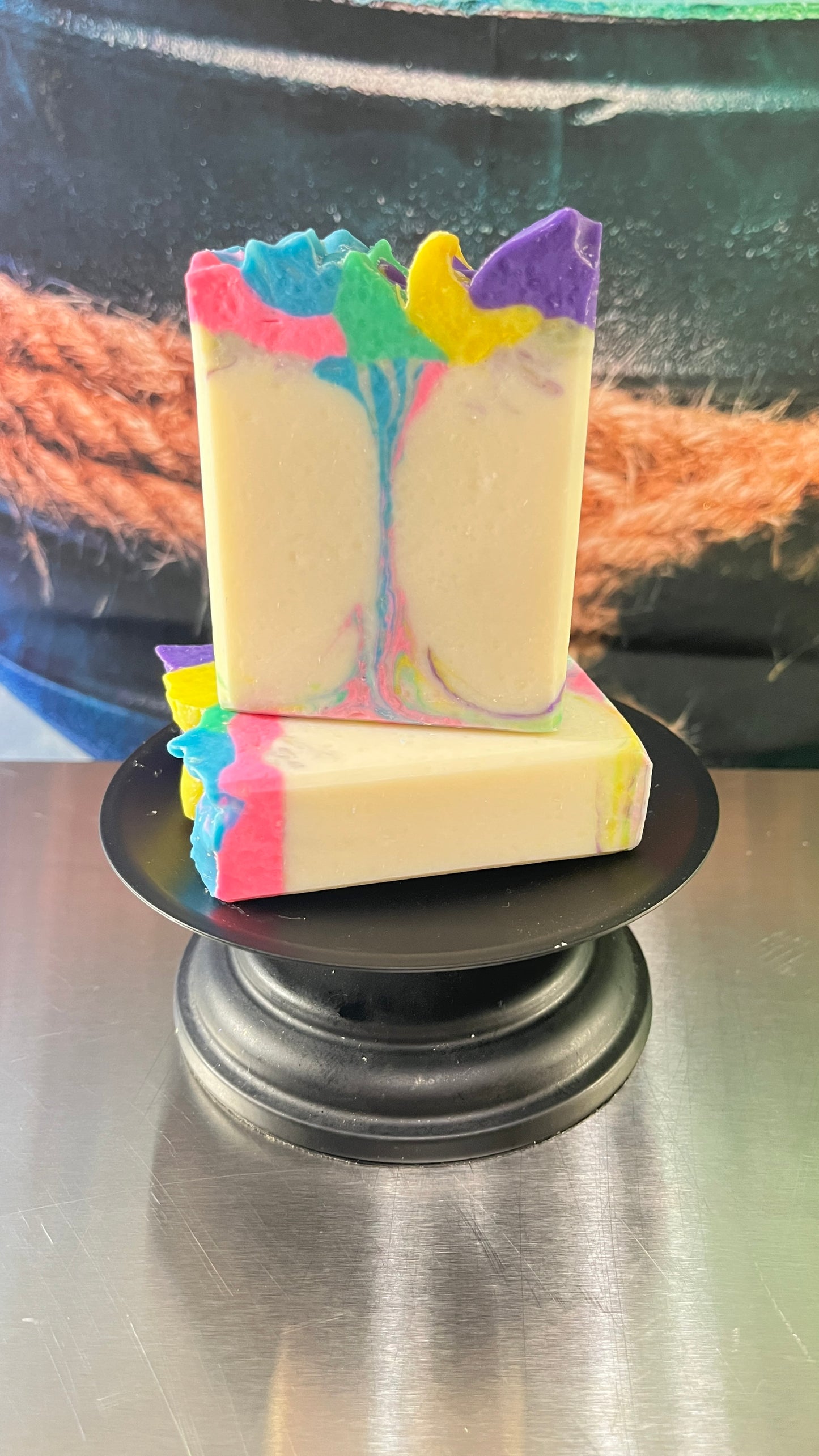 Rainbow Kisses Soap Bar - Tallow Based Soap Bar