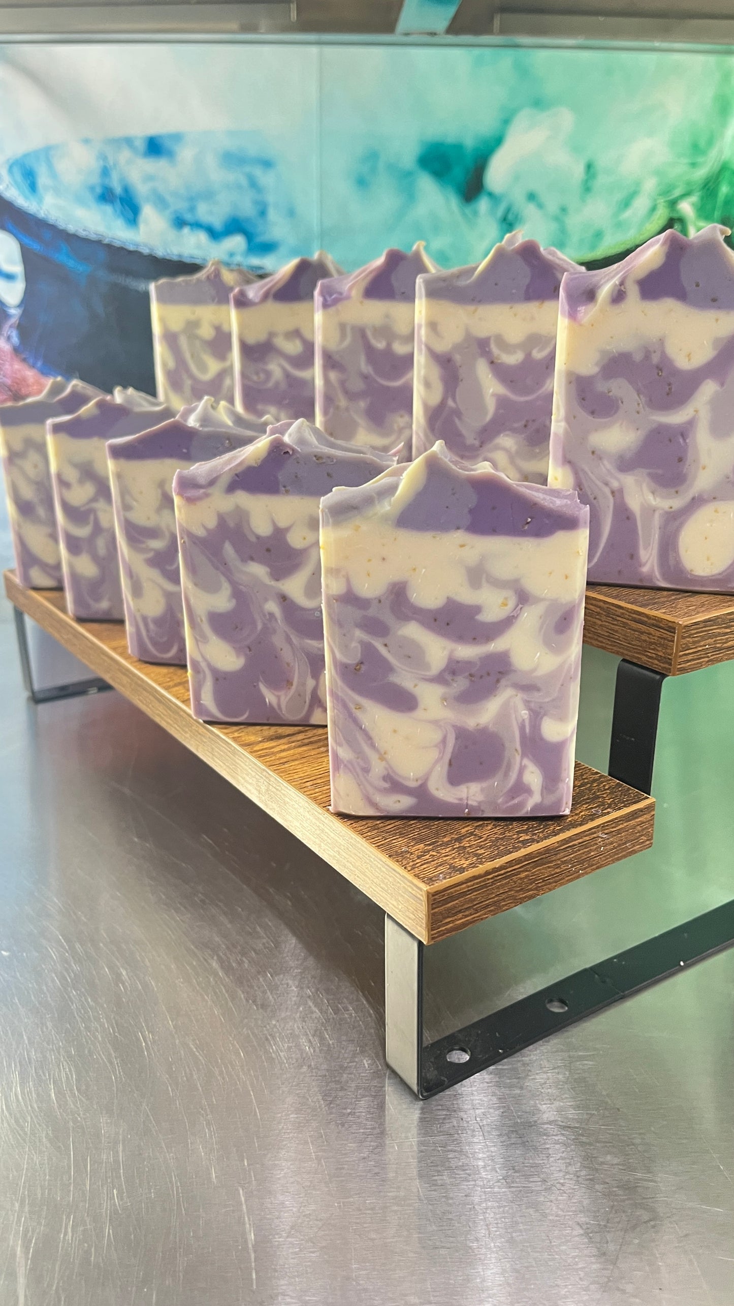Blueberry Oats Body Soap Bar - Tallow Based Soap Bar