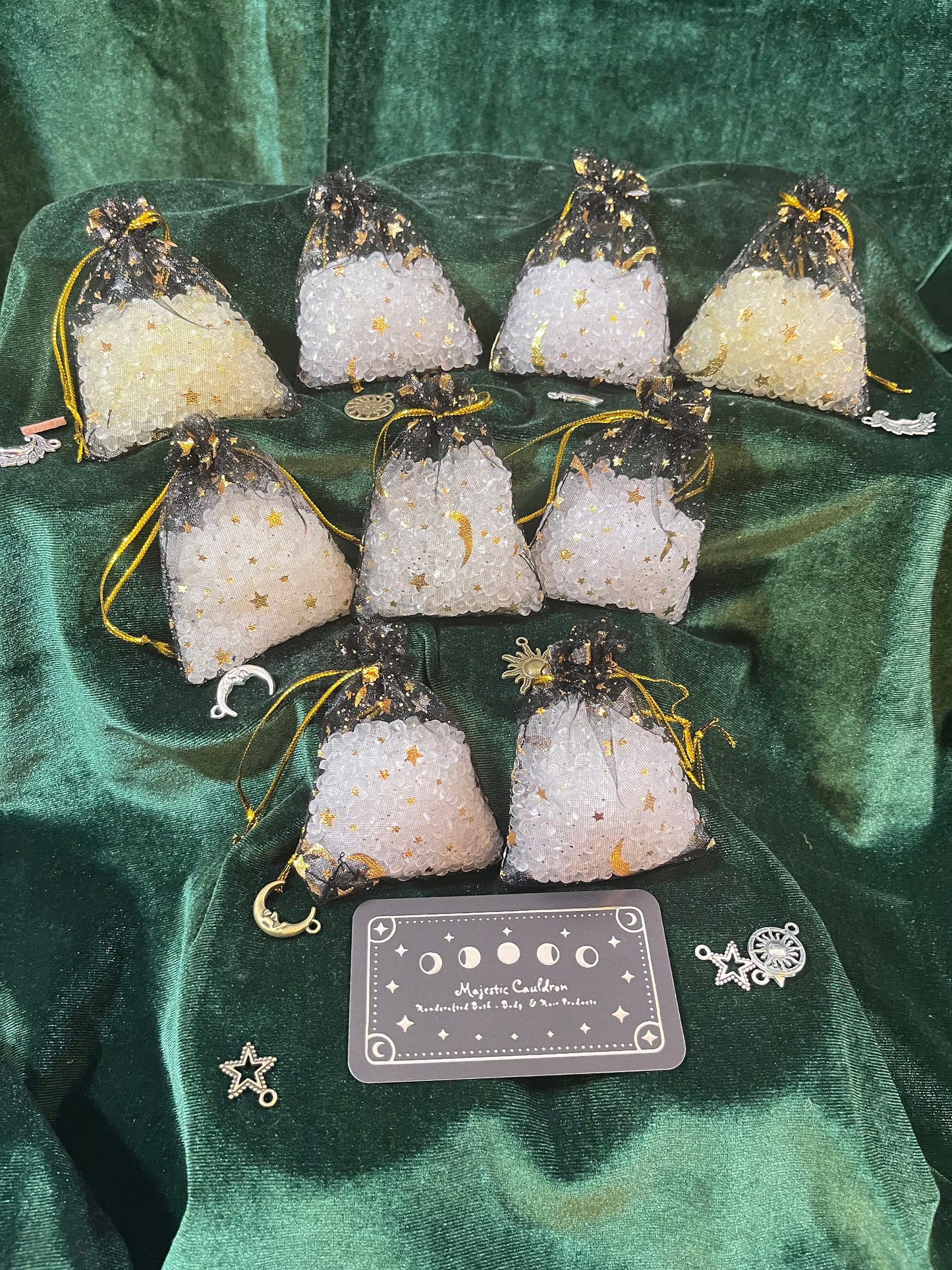 Moon & Star Aroma Sachets - Cured Fragrant Beads for Car & Home