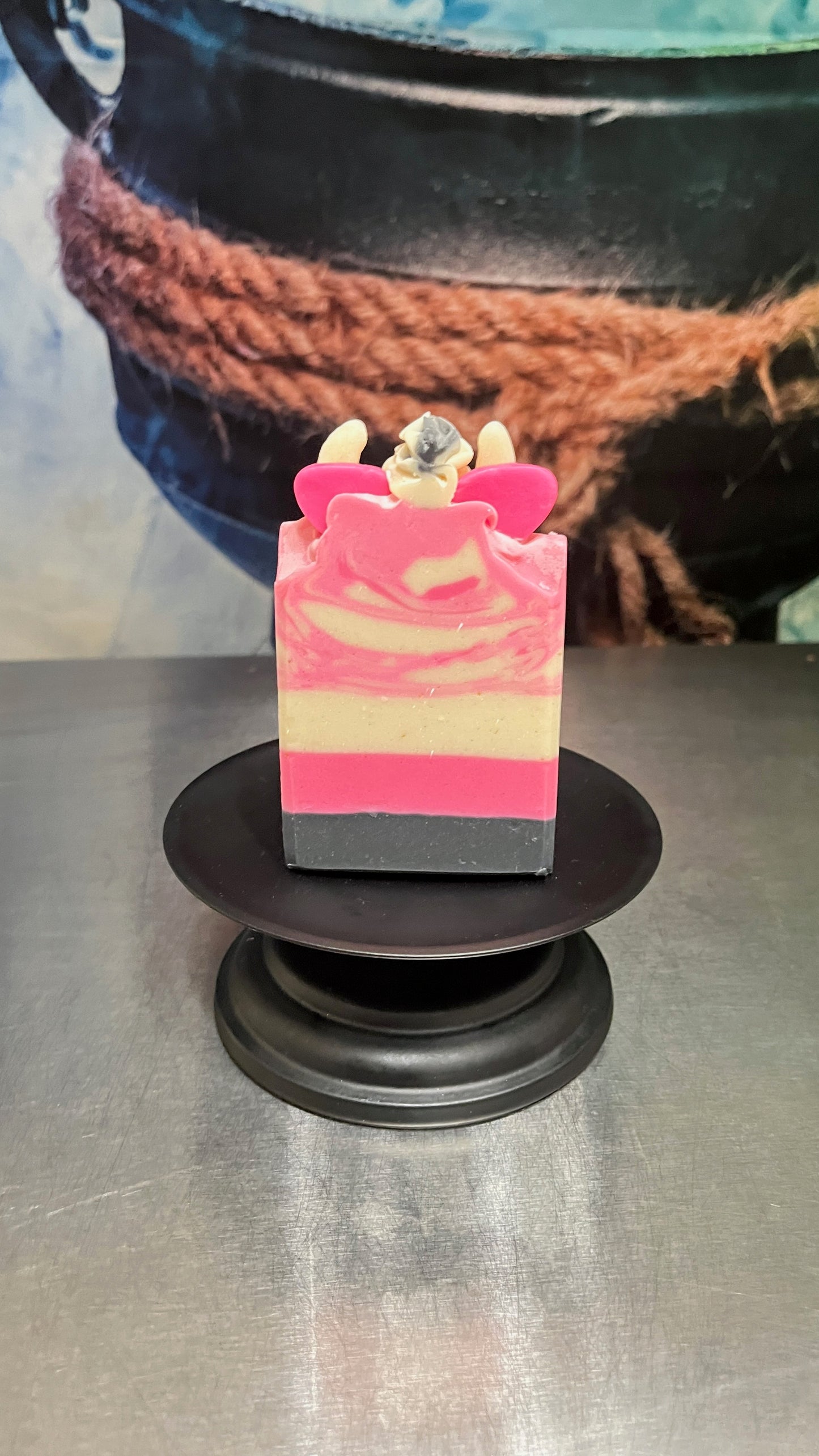 Strawberry MooShake Body/Hand Soap Bar - Tallow Based Soap Bar