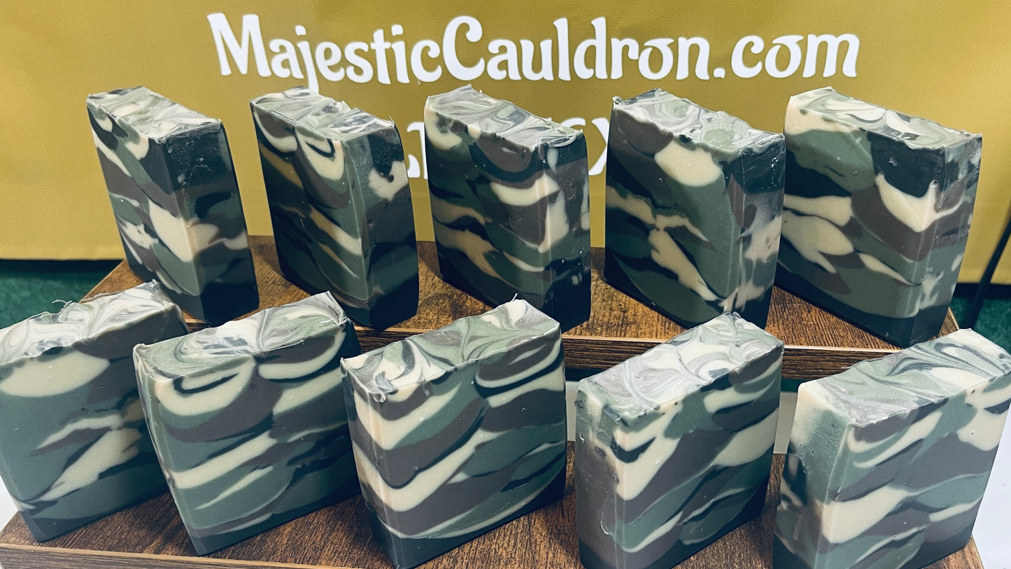 Green Camouflage Soap Bar