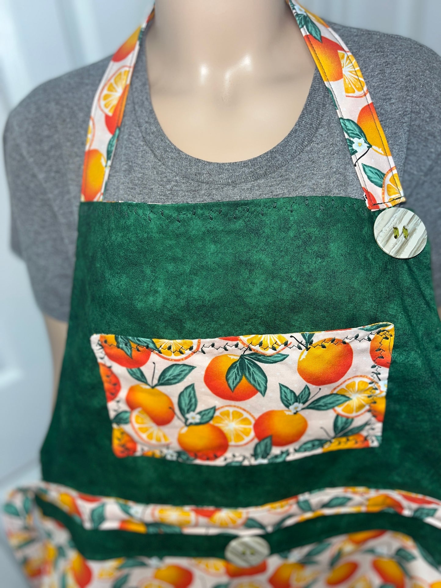 Harvest Gathering Apron - Drawstring Pocket