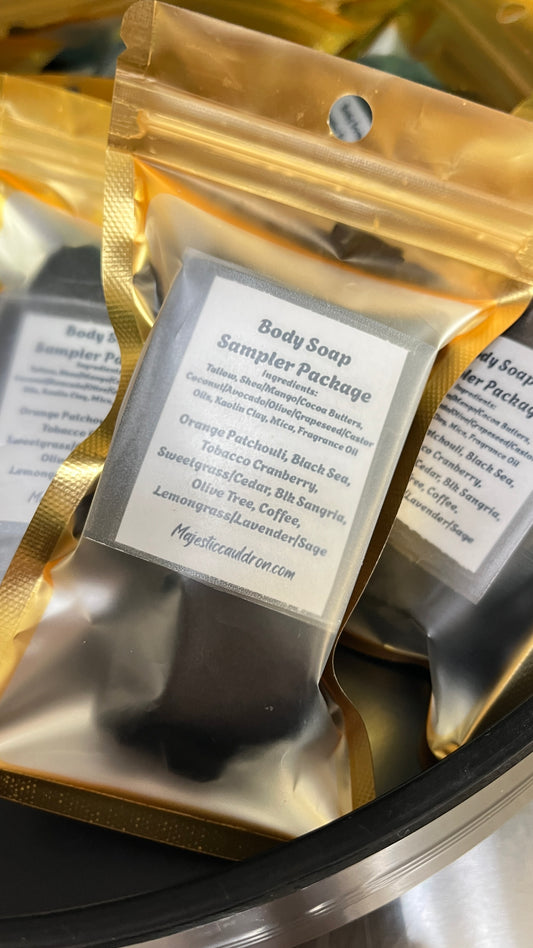 Body Soap Sampler Packet - Tallow Based Soap